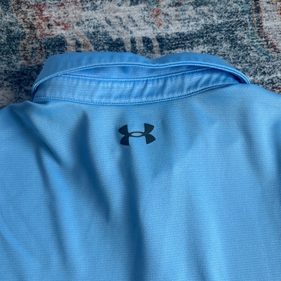 Under Armour Men's Sky Blue Golf Polo Shirt - Picture 5 of 5